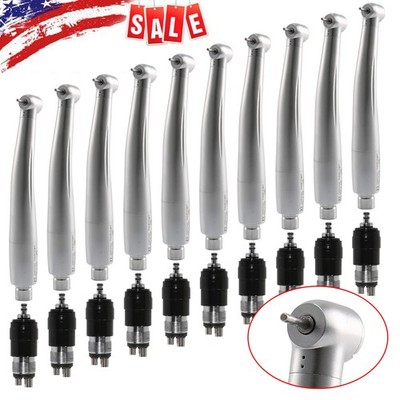 10*NSK Style Dental High Speed Turbine Handpiece with Quick Coupler Swivel 4Hole