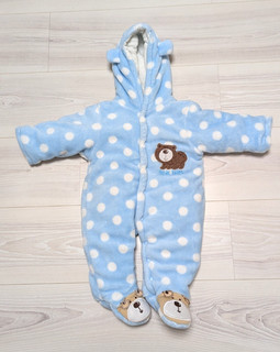 Süßer Overall Winter Junge Schneeanzug Wagenanzug Bär Gr. 62