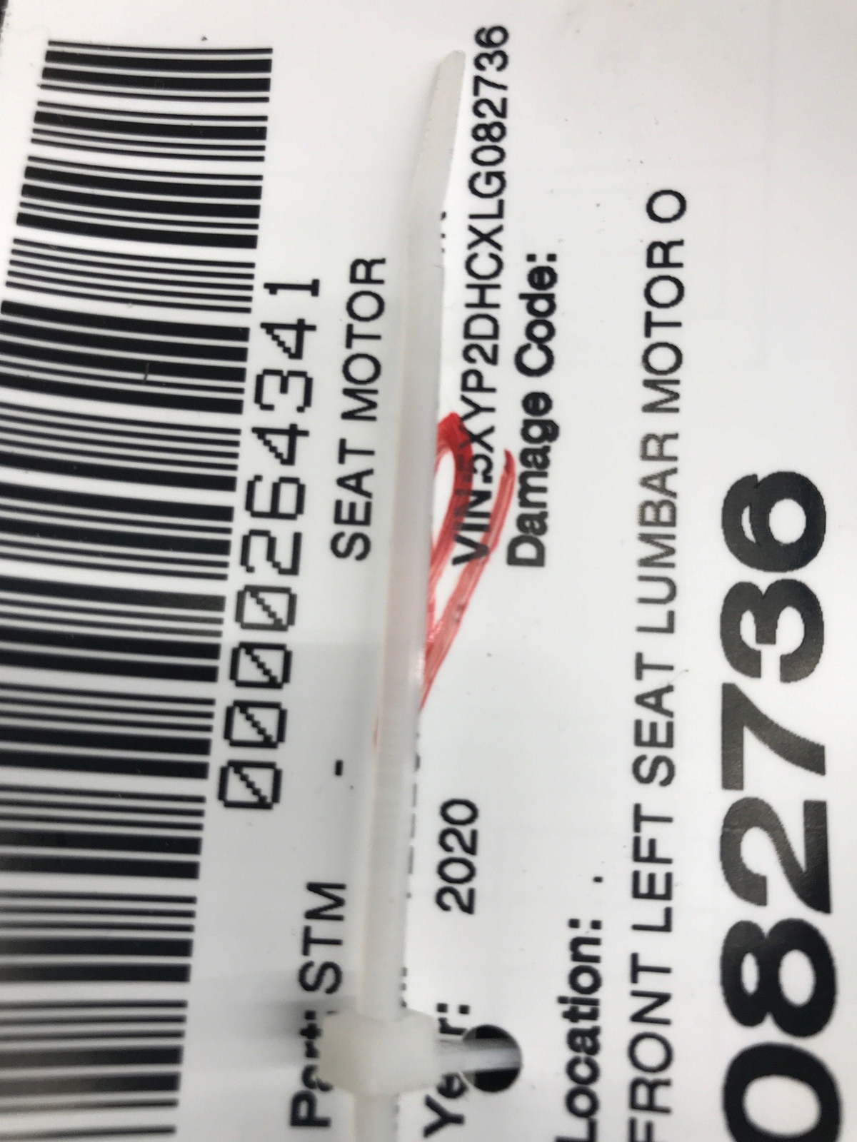 2020 2021 2022 KIA TELLURIDE FRONT LEFT SEAT LUMBAR MOTOR OEM W/ PAD eBay