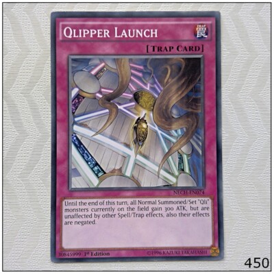 Yu-Gi-Oh! Karte Qlipper Launch (NECH-EN074) – Normale Fallenkarte, 1st Edition, Common, Aus The New Challengers