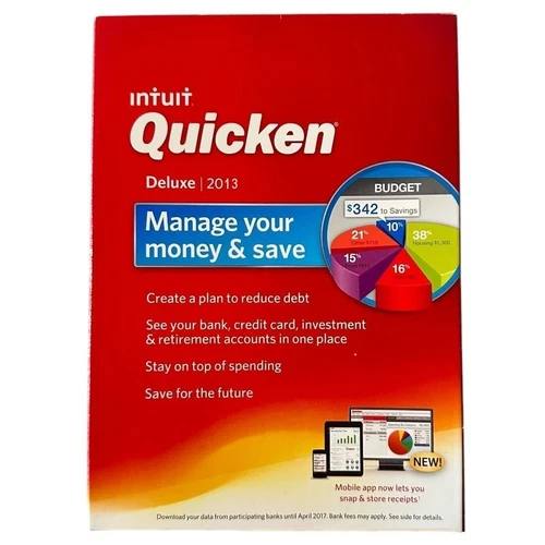 NEW Quicken Deluxe 2013 Windows Personal Finance Software **PLEASE READ LISTING!