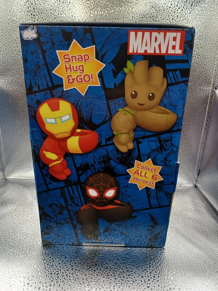 Marvel Spiderman Hulk Paquete de 4 Piezas Marvel Heroes Cutie Cuff Peluche Slap Band Foto 4 de 4