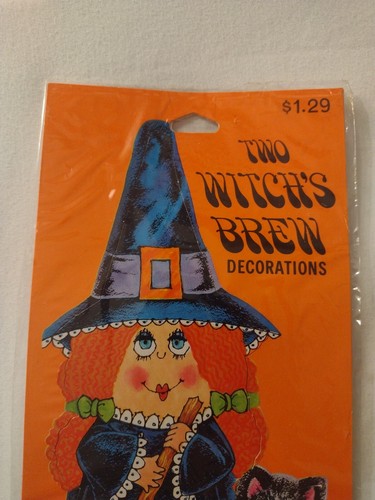 American Greetings 2 Pack Honeycomb decorations Witch’s Brew 6.5” NOS Halloween - Picture 2 of 8