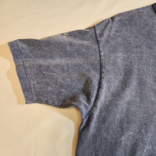 Harley Davidson Herren Hemd Blau Stone Wash 3 Knopf Henley Los Angeles CA Large - Bild 2 von 18