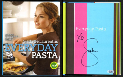 Giada De Laurentiis SIGNED Everyday Pasta HC 1st Ed Print PSA AUTOGRAPHED Food
