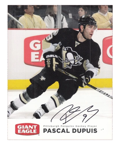 Pascal Dupuis NHL Original Autographed Photos