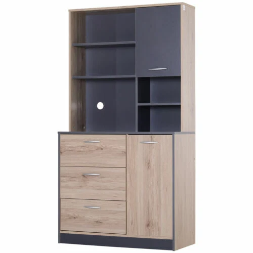 Mobili e pensili moderno grigio per la casa