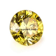 Diamante tondo VVS1 colore giallo 1,80 ct pietra preziosa sfusa di qualità pr...