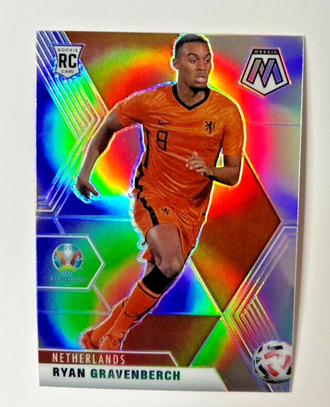 2021-22 Panini Mosaic UEFA Euro Ryan Gravenberch RC Silver Prizm #148