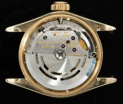 Genuine Rolex Ladies Oyster Perpetual 6619 Watch Solid 14k Gold Case, 2Tone Band - Picture 8 of 12