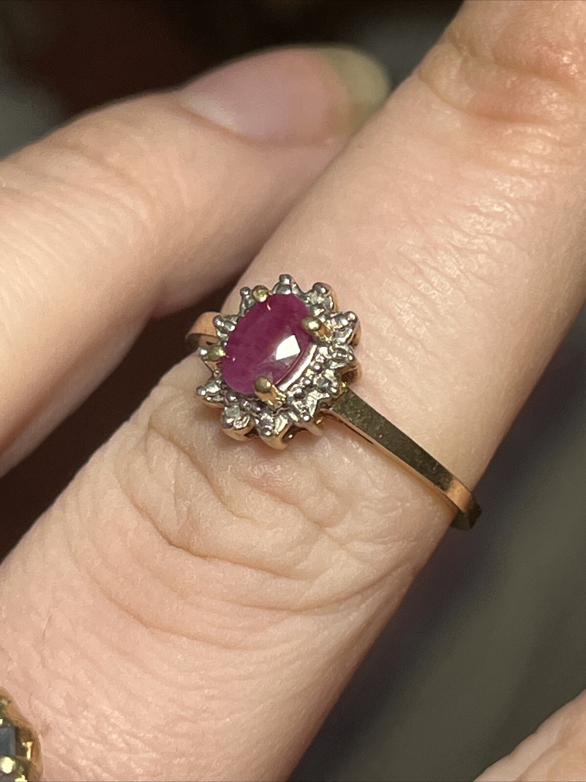 Real Gold Ruby Ring - image 2