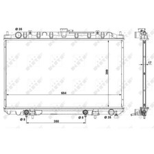 Kühler Wasserkühler Motorkühler für Nissan Maxima/Maxima QX V Infiniti i30 A33
