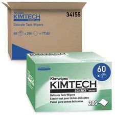 Kimtech 34155 General Purpose 4.4" x 8.4" Wipes: 60 Boxes 286 Wipes per Box 