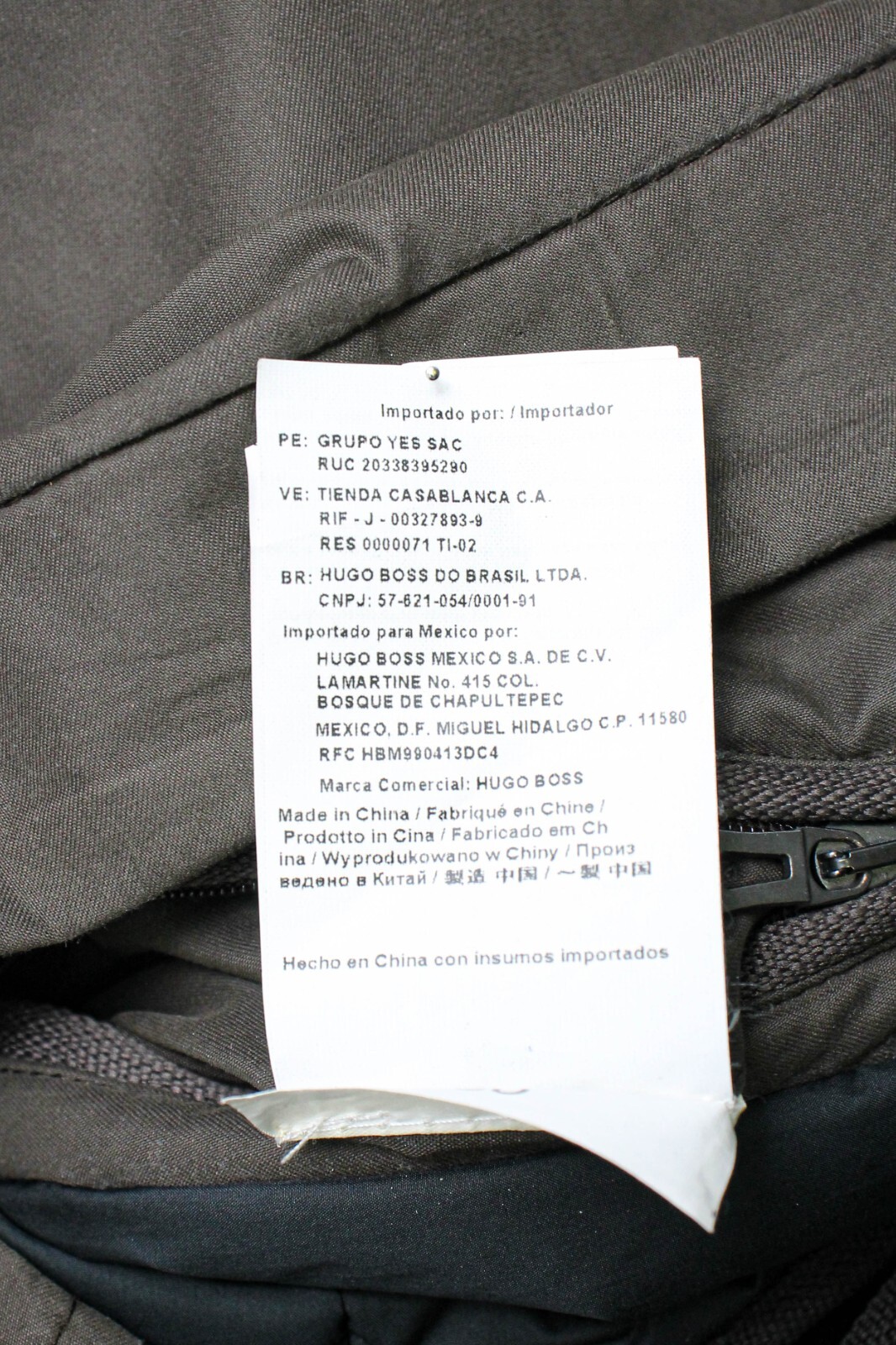 HUGO BOSS Corum Jacket Men's US 40R Full Zip Adjustable Waist Double Colarred thumbnail 9