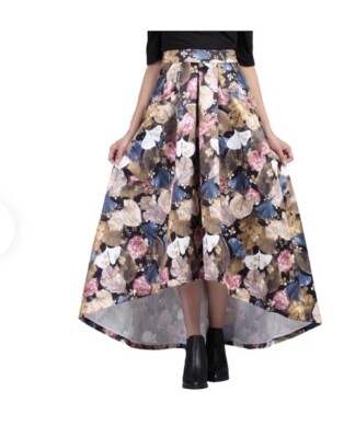 Jolie Moi Asymmetric High Low Princess Prom long Skirt With