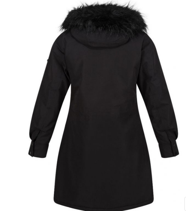 Regatta Ladies Shiloh Waterproof Insulated Parka Coat Black UK size 8 
