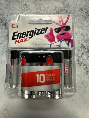 MAX C Batteries (4-Pack), C Cell Alkaline Batteries ENERGIZER MAX