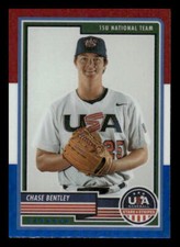 2023 Panini Stars & Stripes USA Baseball #21 Chase Bentley Red, White, & Blue