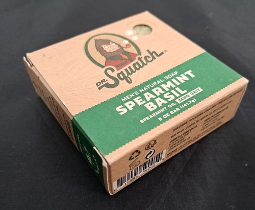 DR SQUATCH Spearmint Basil Soap – Natural Manly Cold Process Soap Bar 5 oz BNIB - Picture 9 of 10