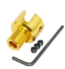 Ruger .22 Mark 1,2,3 Adapter 1/2x28 TPI For Muzzle Brake - Gold Anodized