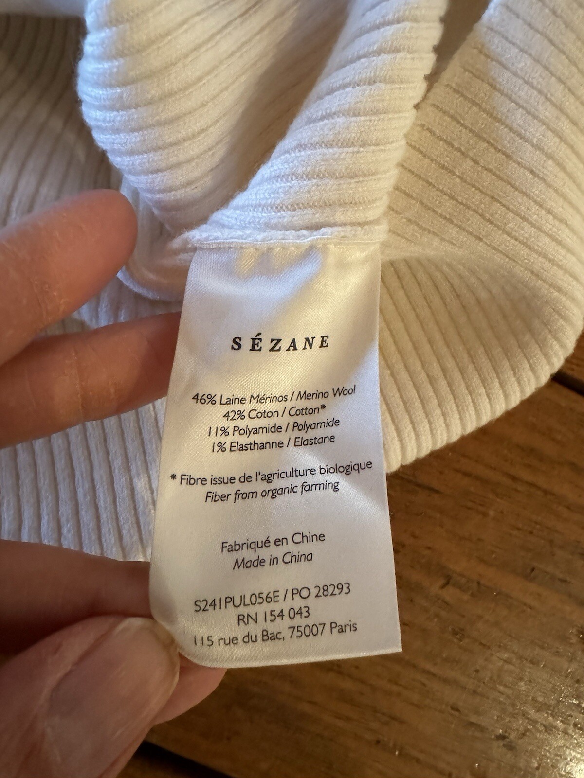 Brand New Sezane Eloy Jumper Ecru Small, Sold Out image 6
