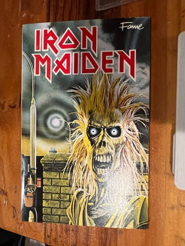 IRON MAIDEN Fame Self Titled Debut Album Cassette Tape EMI 1980 Original Copy - Picture 8 of 9