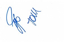 First General Uncertainty "EAV" autographs signed 10x15 cm index card