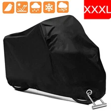 Motorcycle Cover Waterproof Heavy Duty for Winter Outside Storage 3XL Snow Rain