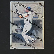 DEREK BELL 1996 DONRUSS LEAF SILVER STEEL STATS 18 OF 77 MLB ASTROS