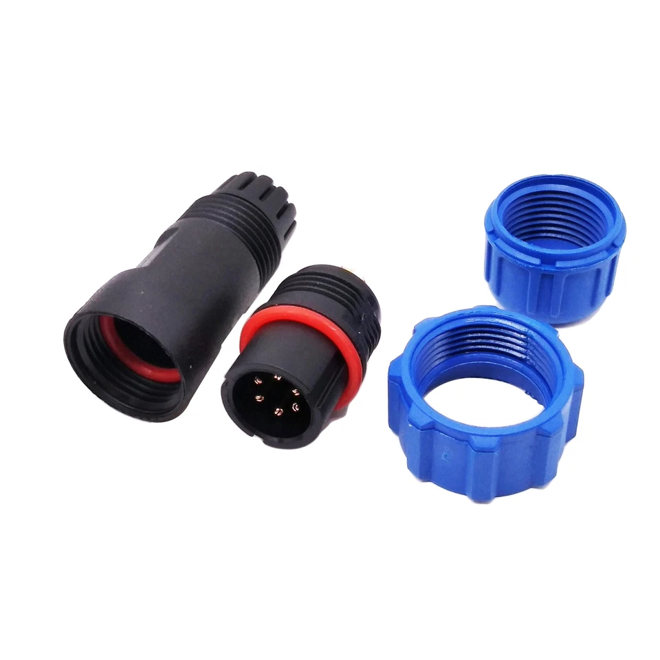 US Stock 6 Pins Waterproof IP68 Aviation Cable Circular Connector Panel Mount - Image 3 of 4