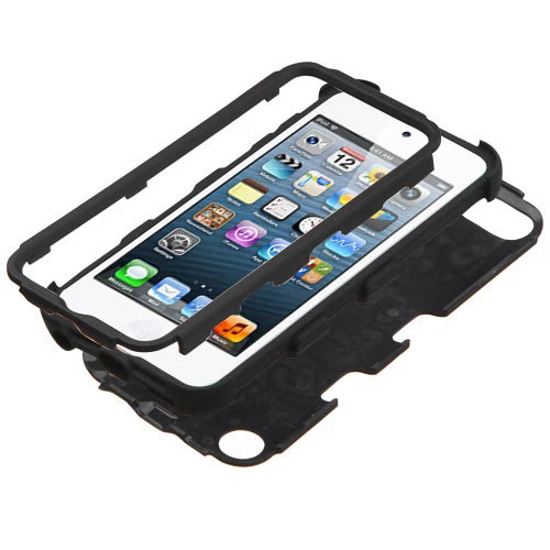 Funda híbrida a prueba de golpes para iPod Touch 5ª y 6ª y 7ª generación - negra blindada Impact Foto 3 de 4