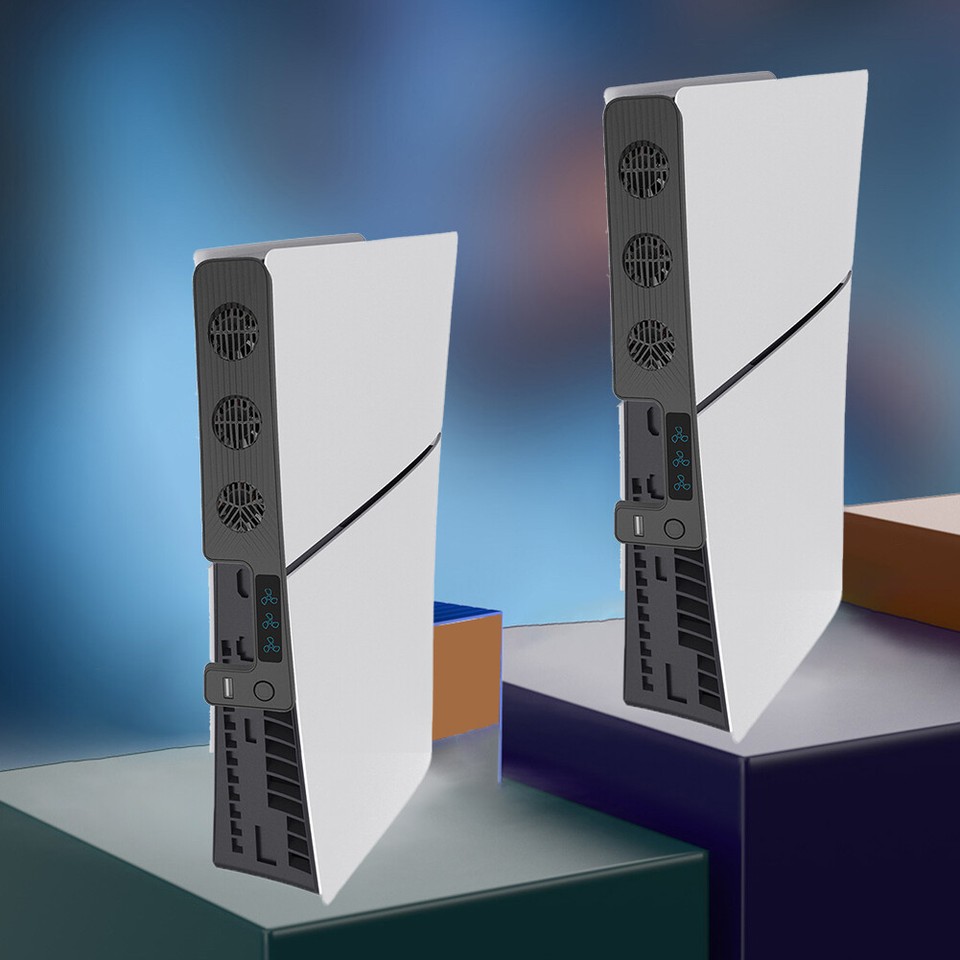  Cooler Fan with 3 Fans Cooling Game Accessories Convenient for PS5