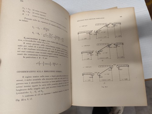 LIBRO ESERCIZI DI SCIENZA DELLE COSTRUZIONI 2 VOL. CAVALLINA D'ANNA PATRON 1967 - Foto 9 di 16