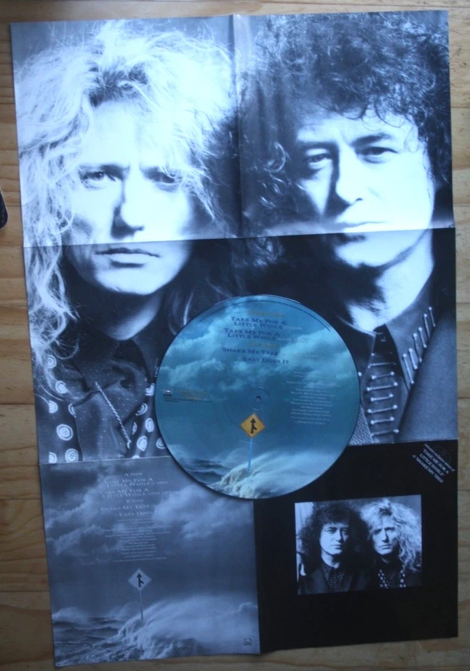 Coverdale Page Take Me For A Little While 12" Picture Disc NM/EX Vinyl + Poster - Image 2 of 4