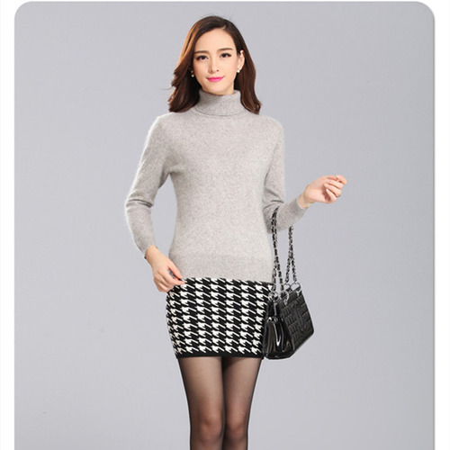 2023 Winter Damen Pullover 100% Kaschmir Rollkragen Strickpullover - Bild 6 von 21