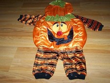 Infant Size 12 Months Kids Klassics Pumpkin Jack O Lantern Halloween Costume EUC