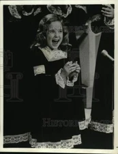 Press Photo Child Actress Performs Scene in Period Costume - sap57596