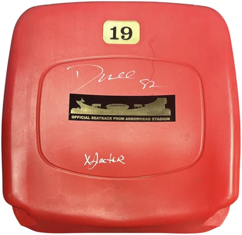 Kansas City Chiefs Dante Hall Signed Arrowhead Seatback Beckett Certified