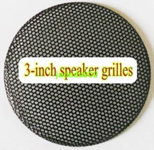 1pcs 3"inch 79.5MM Car speaker grilles protective cover black Metal iron mesh