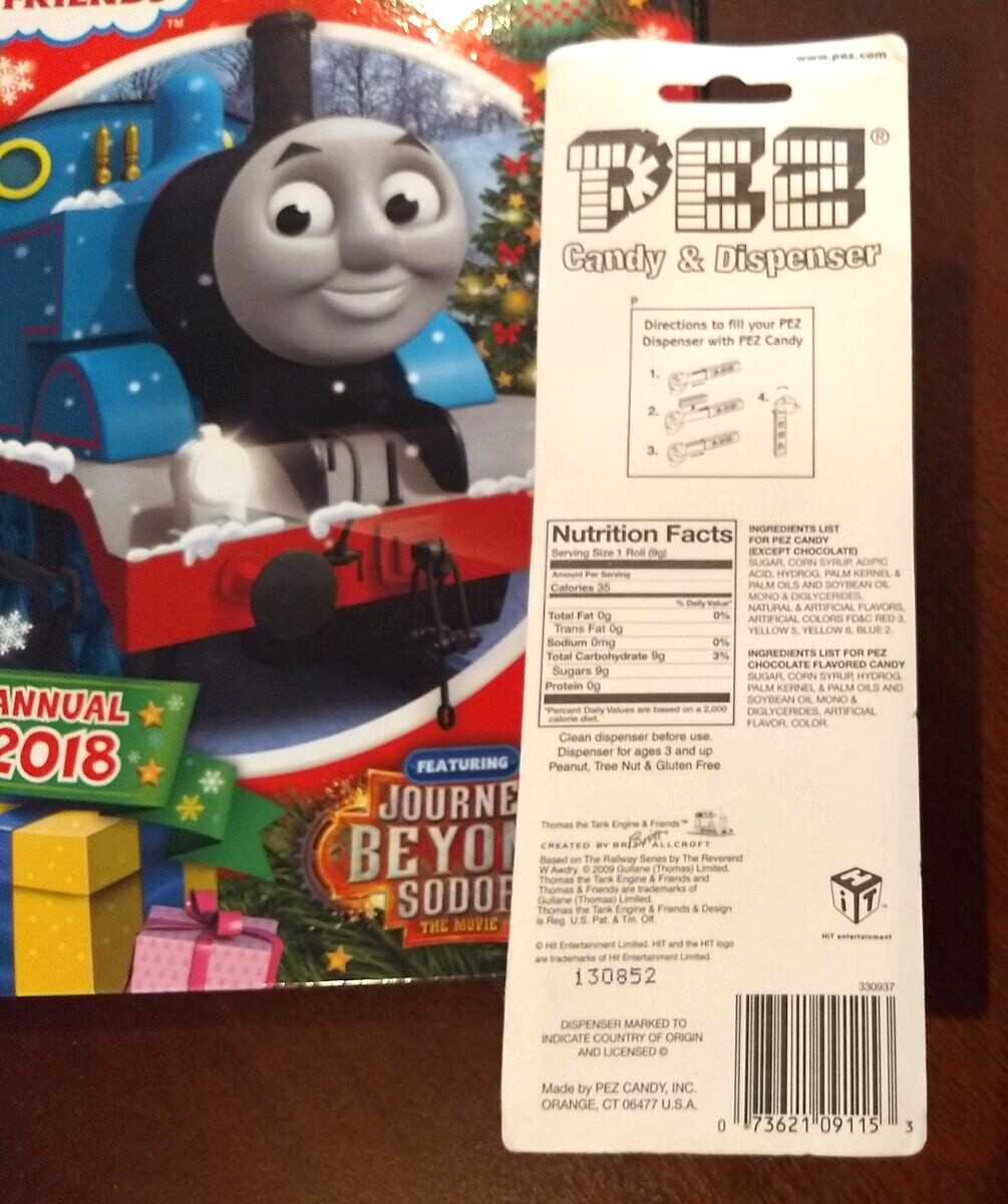 THOMAS THE TRAIN PEZ #1 TANK 2009 VTG & THOMAS THE TRAIN EGMONT 2018 ANNUAL BOOK