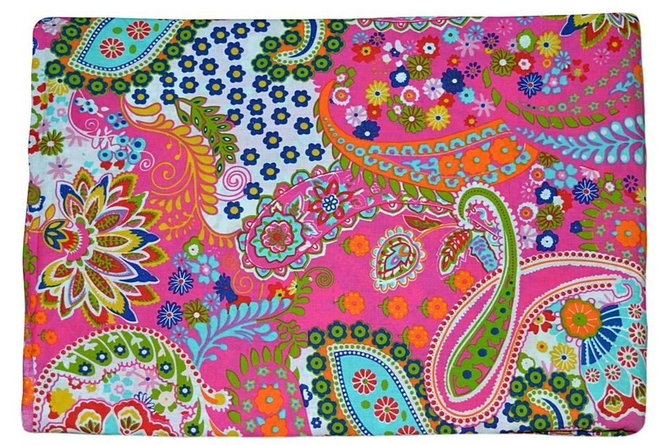 Indian Fabric Cotton Fabric By Yard Handmade fabric Dressmaking Paisley Print - Image 4 of 4