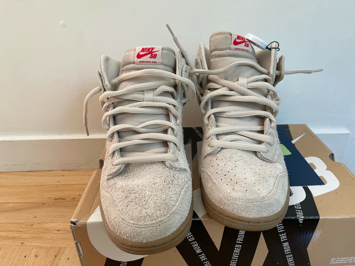 2012 Nike Dunk High Pro SB Birch Hyper Red Grey size 11 | eBay