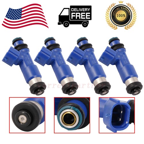 16611-AA720 4pcs Dark Blue 565cc Fuel Injector For Subaru WRX STI Legacy 2.5L US - Imagen 2 de 15
