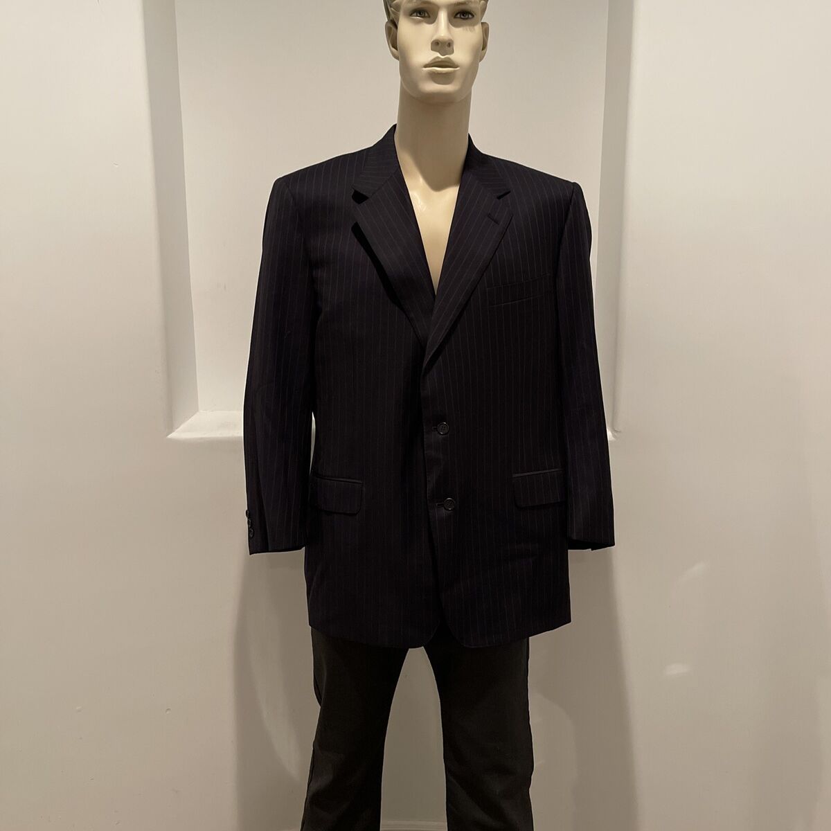 Classic LANVIN Men's Virgin Wool BLAZER sport Jacket Black Classic LANVIN Men's Virgin Wool BLAZER sport Jacket Black