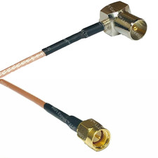RG316 DVB TV Pal Right Angle Male to SMA MALE Coaxial RF Pigtail Cable 2-240" US