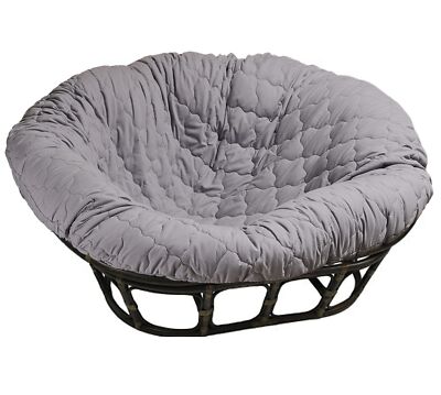 Black Papasan Cushion Cover Hudson Comfort Double Papasan