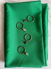 Chromakey Green Screen photographic backdrop, muslin, 7 x 5 ft, with clips USED