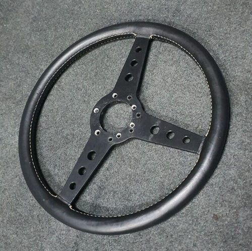 vintage leather CISA steering wheel 350mm BMW E9 3.0 CSI BMW 2002 Alpina - Picture 13 of 20