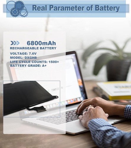 52Wh Battery DXGH8 Compatible with Dell XPS 13 9380 2019 Inspiron 13 7390 7391 5 - Afbeelding 5 van 6