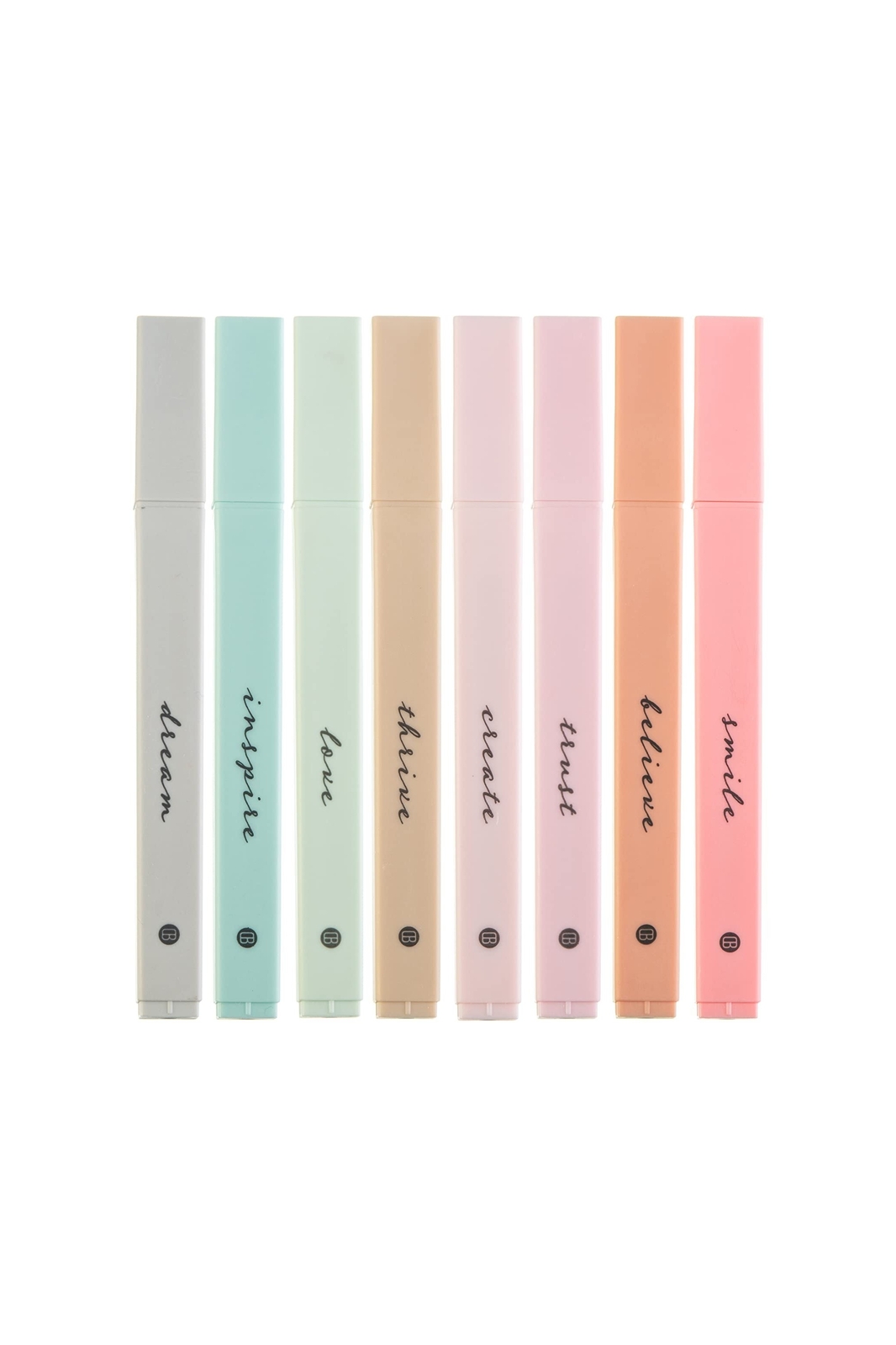 DIVERSEBEE Bible Highlighters with Soft Chisel Tip, 8 Pack Assorted Colors Pe...-image